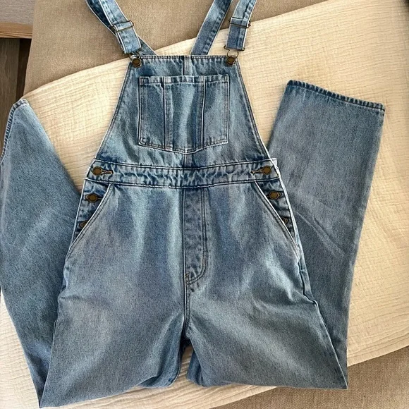 Rollas Light Blue Denim Overalls - Picture 12 of 15